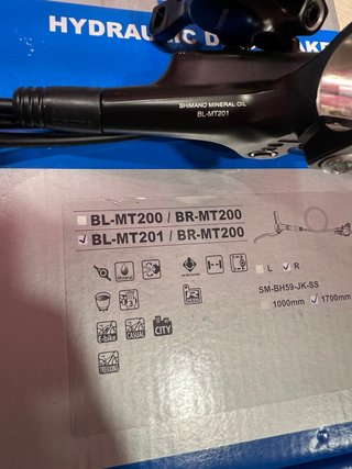 Kit Freno Disco Hidráulico Shimano MT201 Trasero
