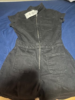 Mono vaquero Bershka negro Talla XS