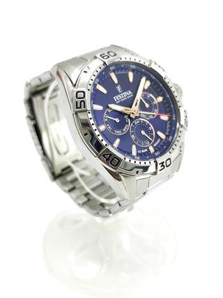 Reloj Festina Date 24h Acero Azul 41mm