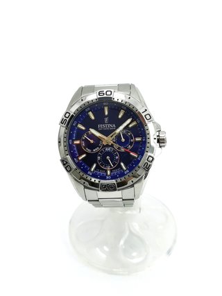 Reloj Festina Date 24h Acero Azul 41mm