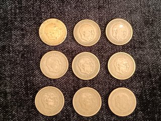 LOTE 48 MONEDAS 1 PESETA 1947 ESTADO ESPAÑOL