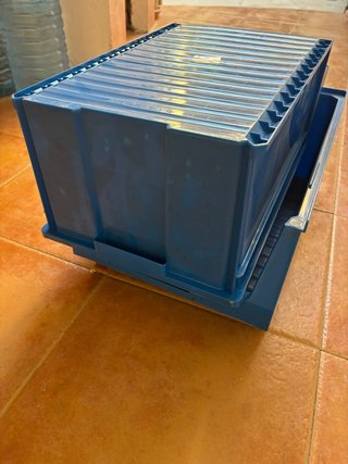 Gavetas azules de plástico (2 unidades)