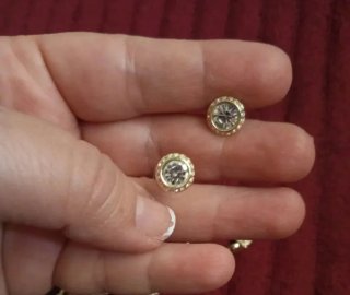 Pendientes Swarovski Dorados