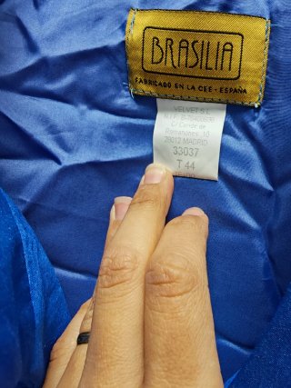 Conjunto Vestido Fiesta y Chaqueta Azulón