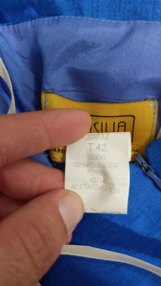 Conjunto Vestido Fiesta y Chaqueta Azulón