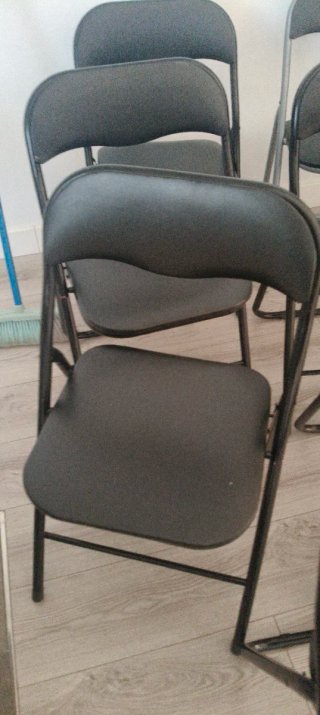 Sillas Plegables Negras (Set de 7