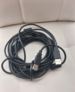 Cable USB A Macho a Macho Negro [1175]