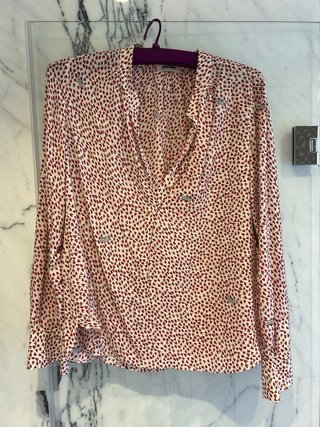 Falda Zadig & Voltaire Corazones Blanco/Rojo