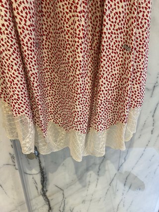 Falda Zadig & Voltaire Corazones Blanco/Rojo