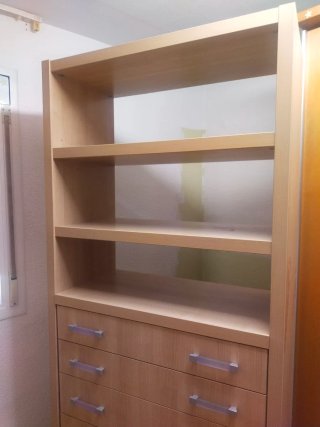 2 Camas Abatibles, armario 7 cajones 4 estanterías