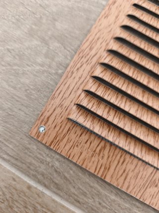 2 Rejillas Ventilación 15x15. Imitación Madera.