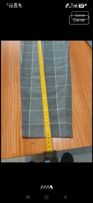Pantalón cuadros Bershka Talla S 36