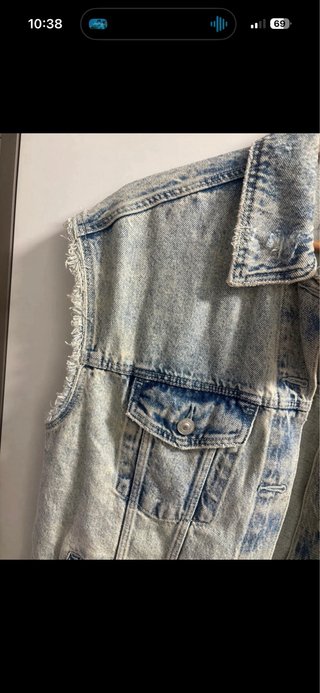 Chaleco vaquero oversize