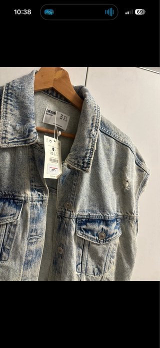 Chaleco vaquero oversize