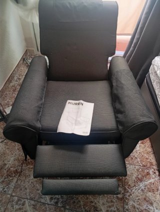 Butaca Muren Ikea Negra *Regalo fundas blancas