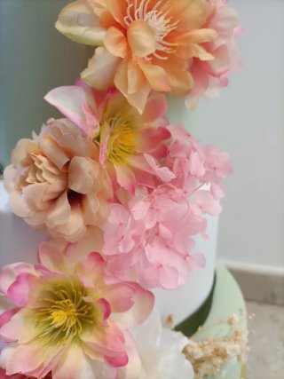 Torta scenografica floreale