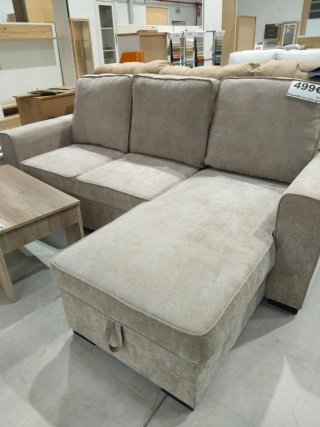 Sofá cama beige tela