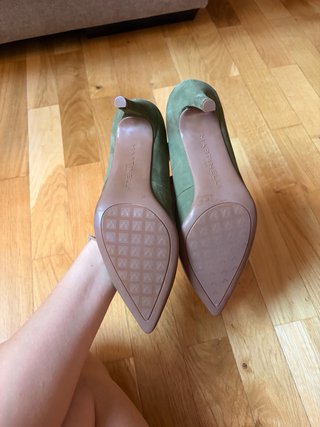 Zapatos de ante Martinelli verde caza