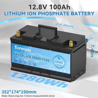 Batería KEPWORTH Litio 12V 100Ah