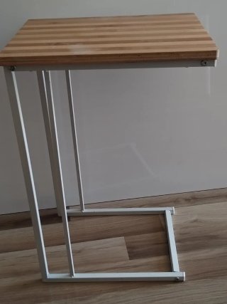 Mesa auxiliar madera  y metal