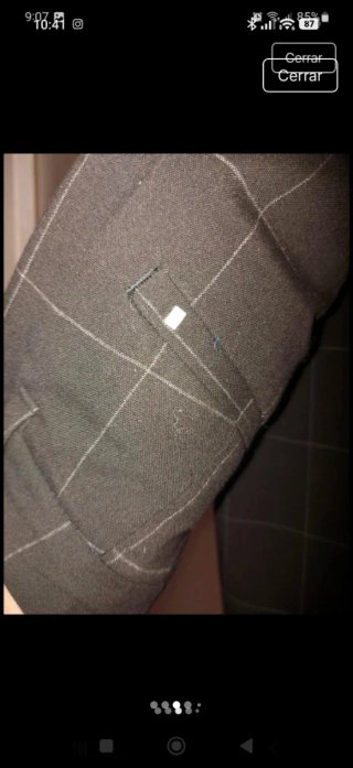 Pantalón cuadros Bershka Talla S 36