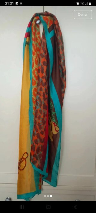 Pañuelo estampado multicolor