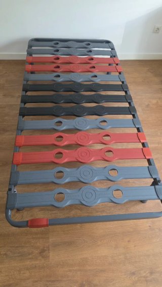 Somier Pikolin Gris y Rojo