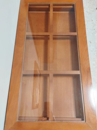 Mesa de centro madera y cristal