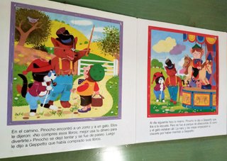 4 PUZZLES+CUENTO PINOCHO+JUEGO Libro de 3/6 años