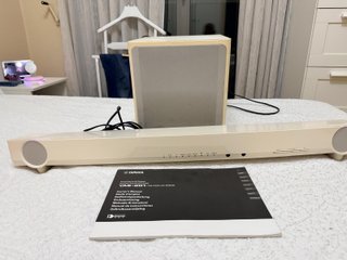 Barra sonido Yamaha YAS-201 completa + Cable Óptic