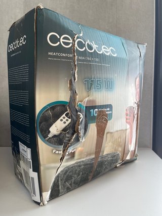 Cecotec Manta Eléctrica 160x130cm HeatConfort Gris