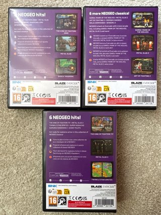 Pack Neogeo Evercade 1, 2 y 3