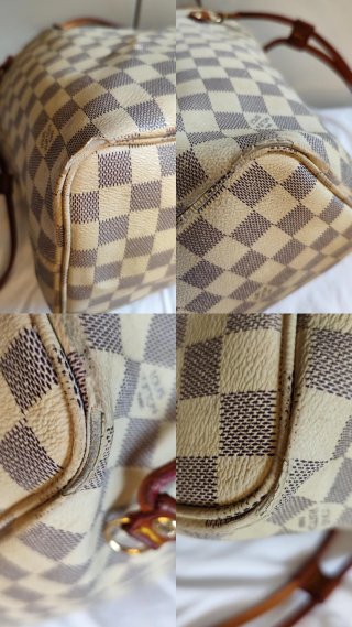 Borsa Louis Vuitton Neverfull MM Damier Azur