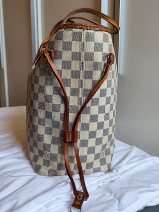 Borsa Louis Vuitton Neverfull MM Damier Azur