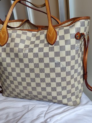 Borsa Louis Vuitton Neverfull MM Damier Azur