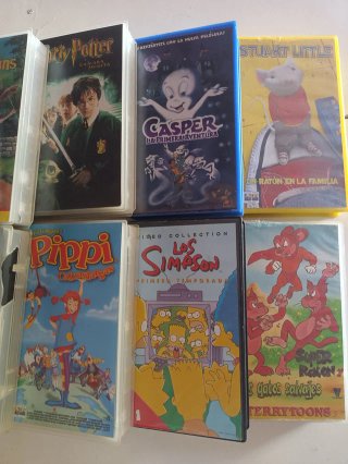 Lote cintas VHS y reproductor DVD Philips