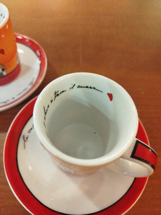 Set 2 Tazzine Caffè con Piattini