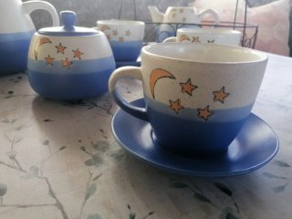 Juego de café, té o chocolate de cerámica