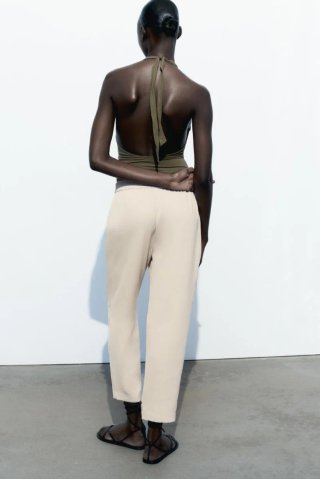 Pantalones ZARA beige