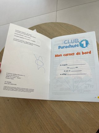Club parachute 1  Mon carnet de bord