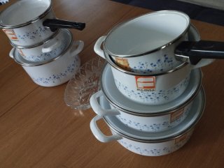 Batteria da Cucina Vintage Smaltata