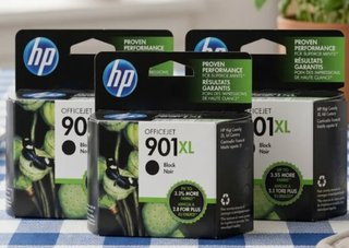 3 Cartuchos Tinta HP 901XL Negro