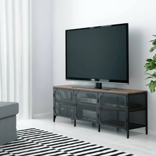 Mueble TV IKEA Negro y Marrón