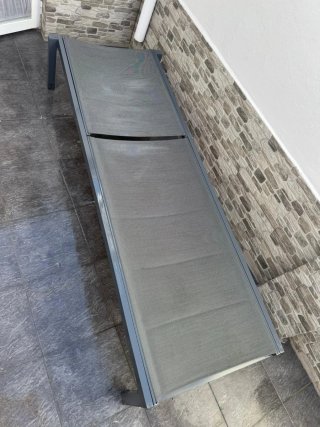 Tumbona Naterial Negra/Gris