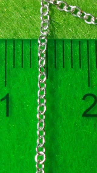 Cadena de 35cm de Plata de Ley