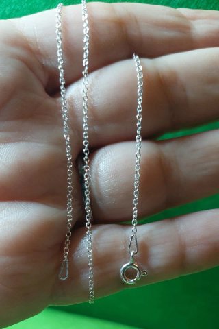 Cadena de 35cm de Plata de Ley