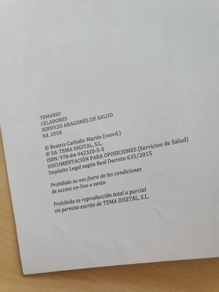 OPOSICIONES CELADORES - SERVICIO ARAGONÉS DE SALUD