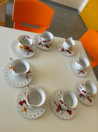 Juego de té/café Luminarc vintage - 8 tazas