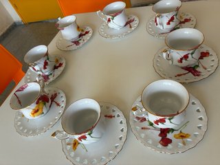 Juego de té/café Luminarc vintage - 8 tazas