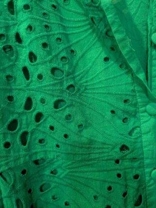 Vestido calado verde